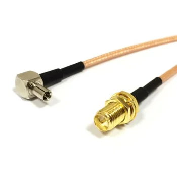 Антенный адаптер для USB 3G модемов Huawei (SMA-female - TS-9 (угловой))